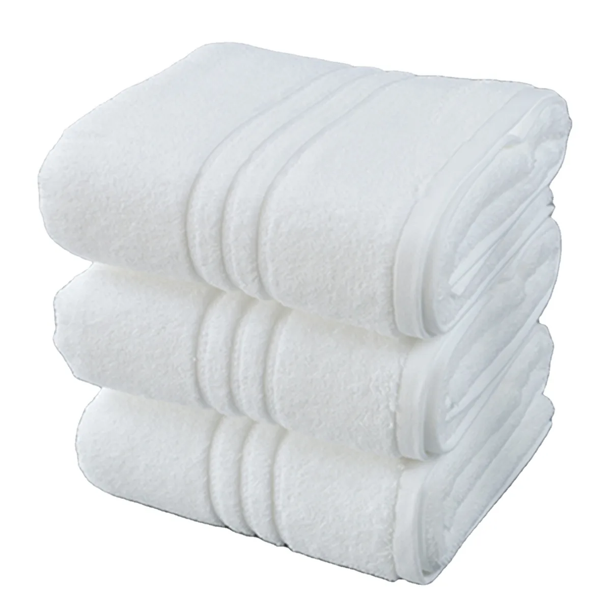 Drap de bain premium 70×140 à 90×180, coton 16s
