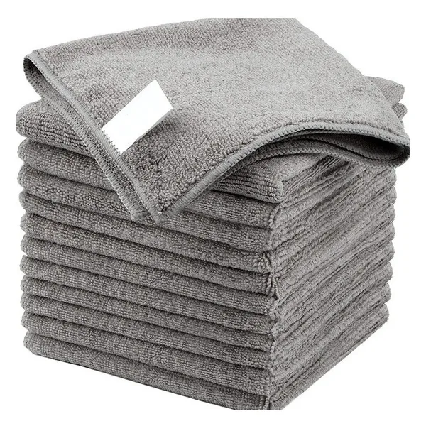 Lavette cuisine microfibre récurante, noire ou grise, vue 2