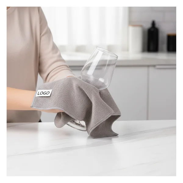 Lavette cuisine microfibre récurante, noire ou grise, vue 4
