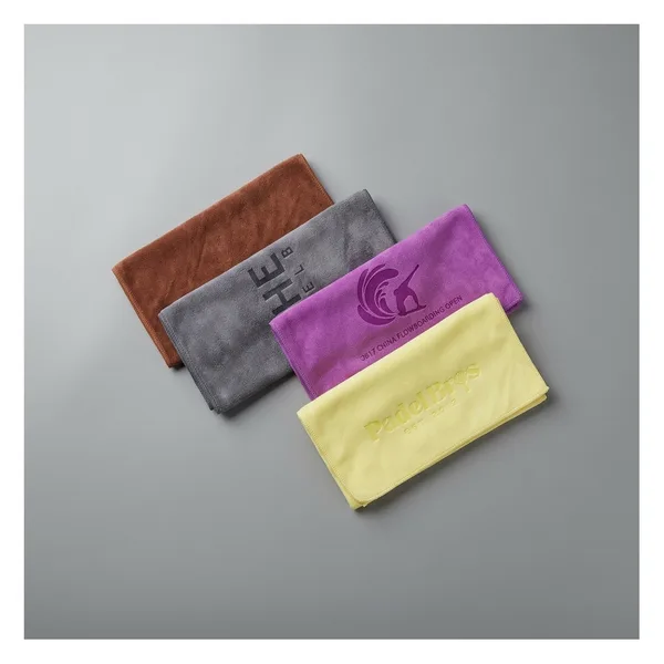 Serviette de sport 400 g/m², gaufrage laser, certifiée GRS, vue 2
