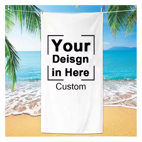 Serviette de plage double face, impression recto-verso, vue 2