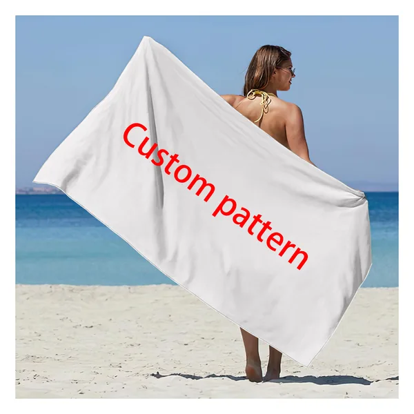 Serviette de plage microfibre à sangle, 30 coloris