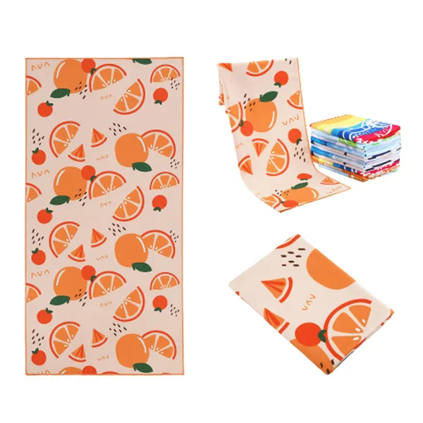 Serviette de plage polyester sublimée, 70×140 à 80×160, vue 2