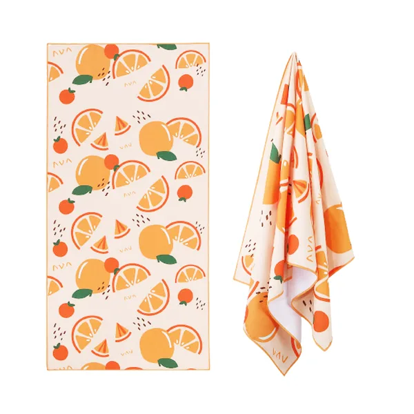 Serviette de plage polyester sublimée, 70×140 à 80×160