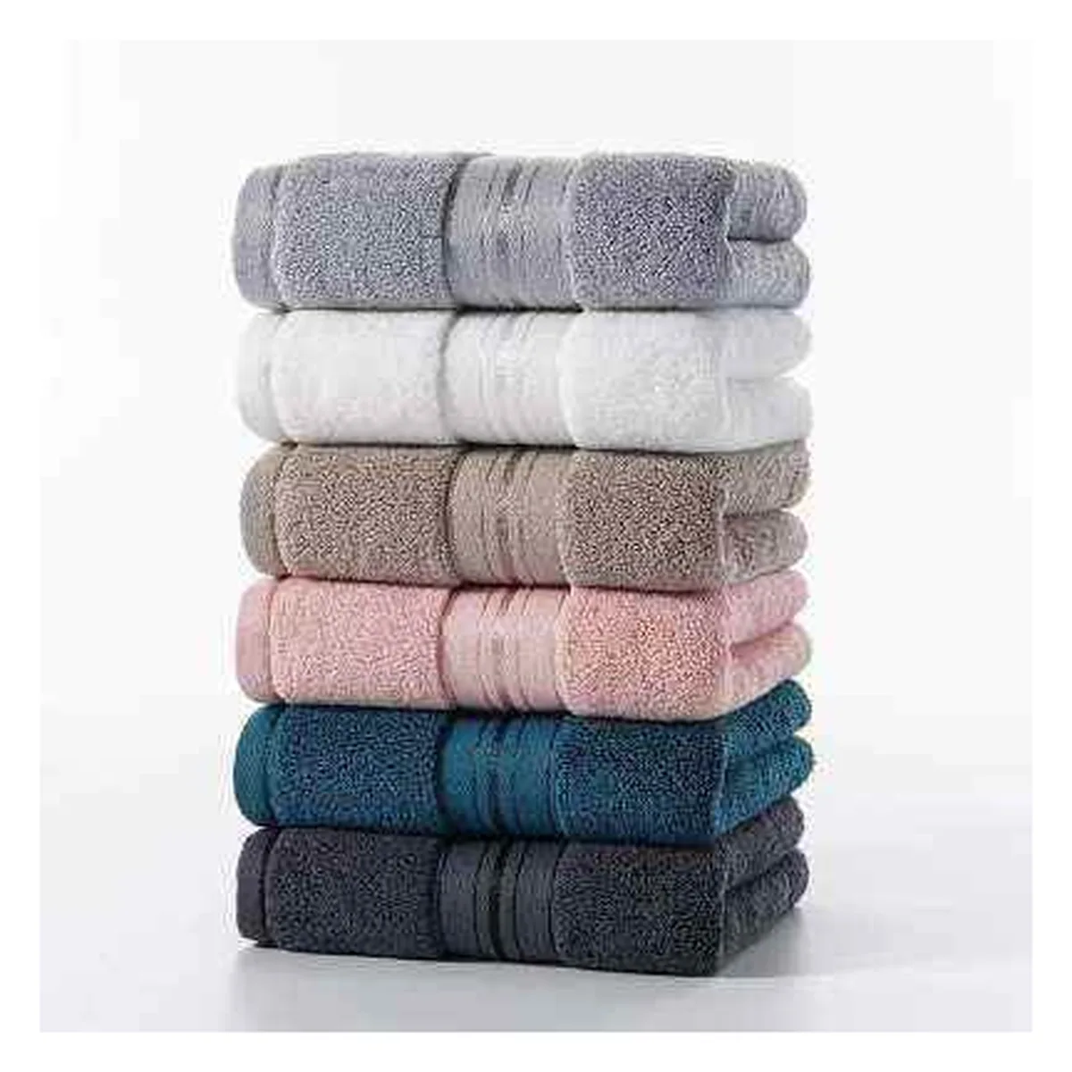 Serviette éponge 34×74, coton 300-450 g/m², 7 coloris