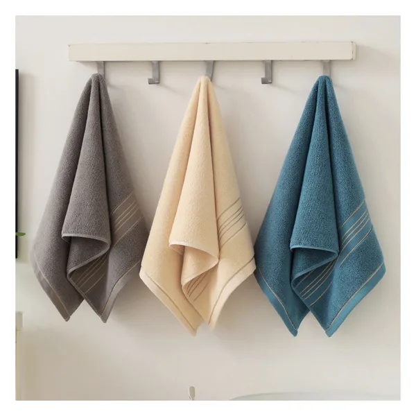 Serviette satinée 35×75, coton 300-450 g/m², 3 coloris, vue 3