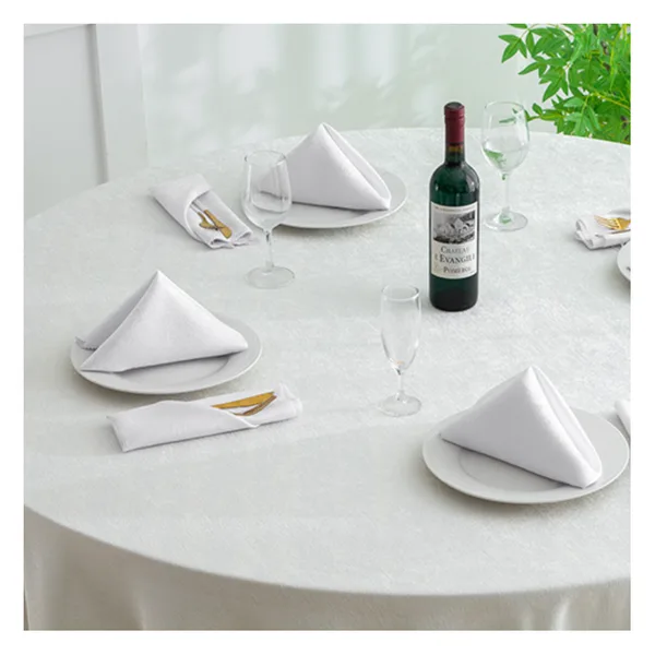Serviette de table polyester 45×45, réutilisable, 10 teintes, vue 3